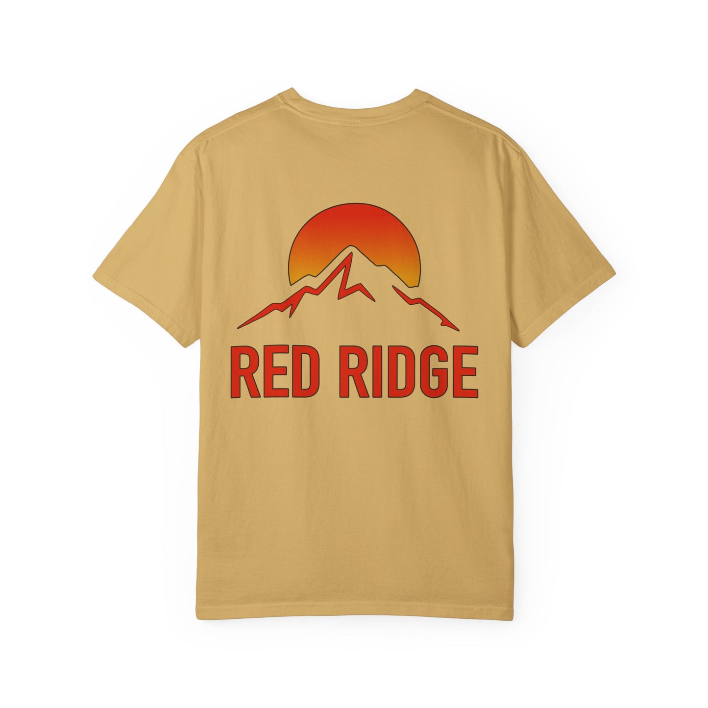 Red Ridge Mountain Sunrise Unisex T-shirt, Comfort Colors 1717