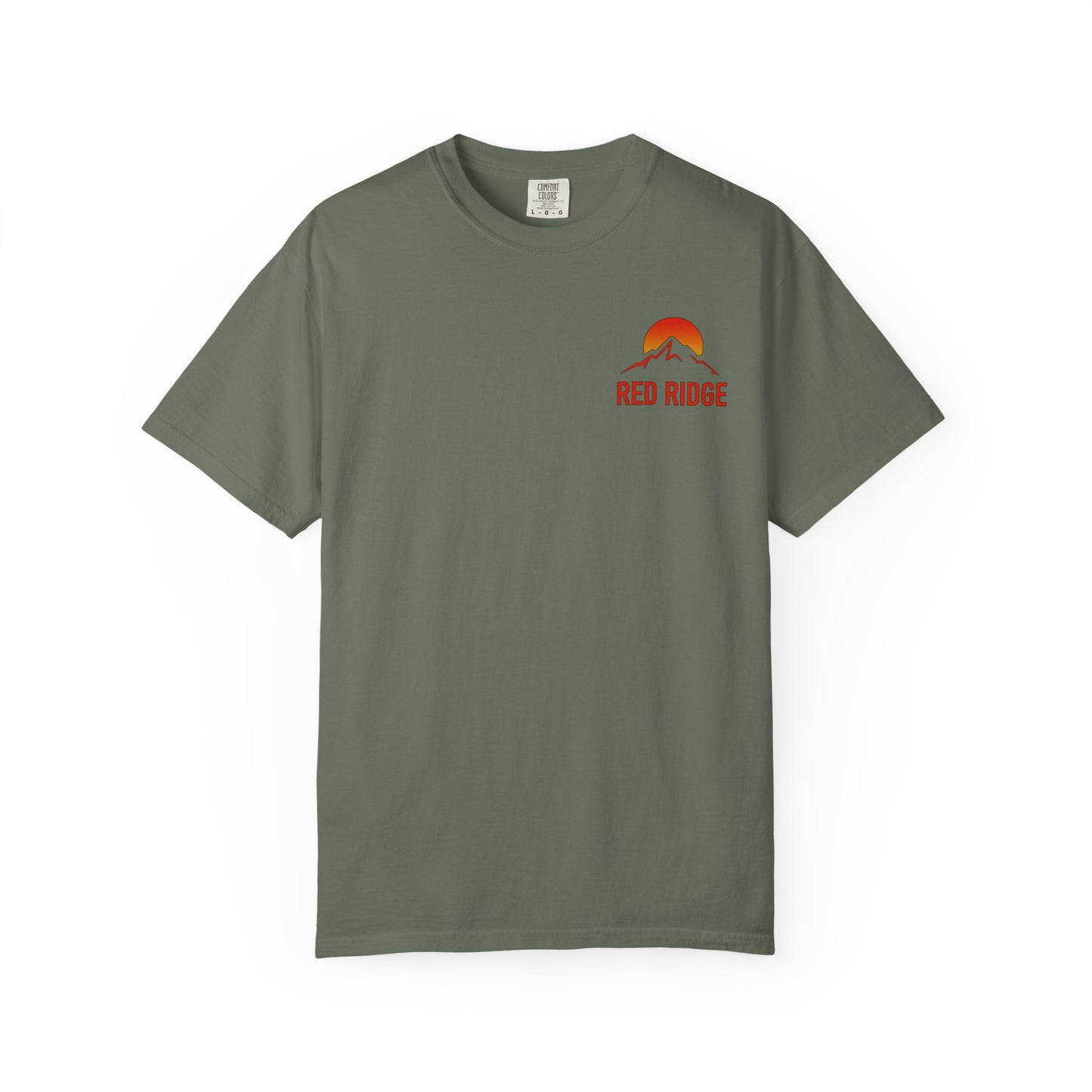 Red Ridge Mountain Sunrise Unisex T-shirt, Comfort Colors 1717