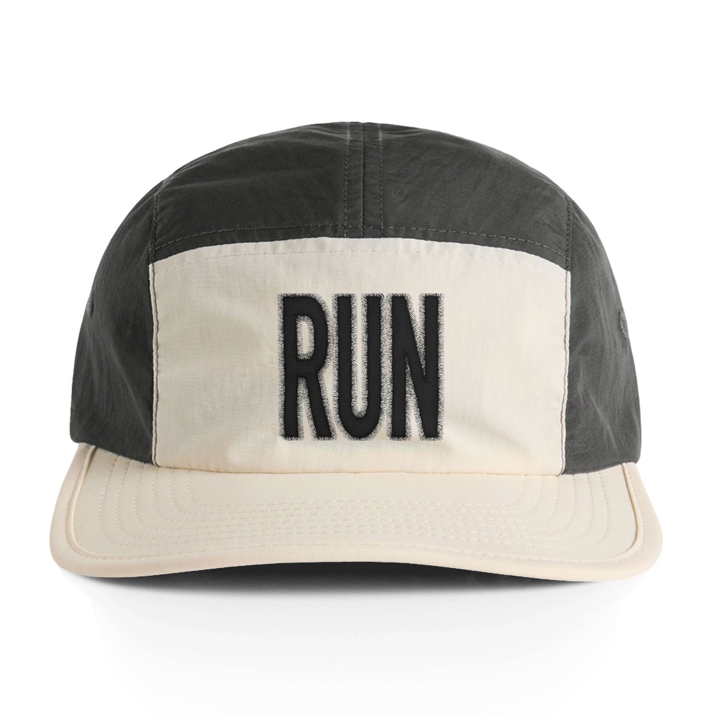 RUN nylon cap | running hat, two-tone sport cap