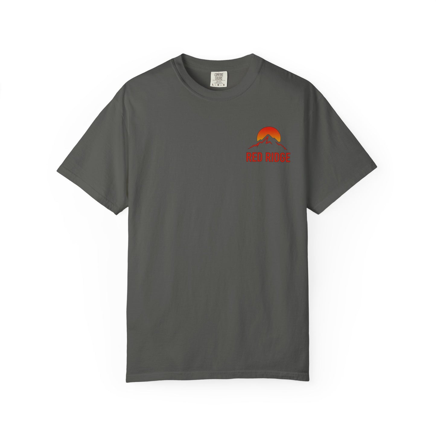 Red Ridge Mountain Sunrise Unisex T-shirt, Comfort Colors 1717