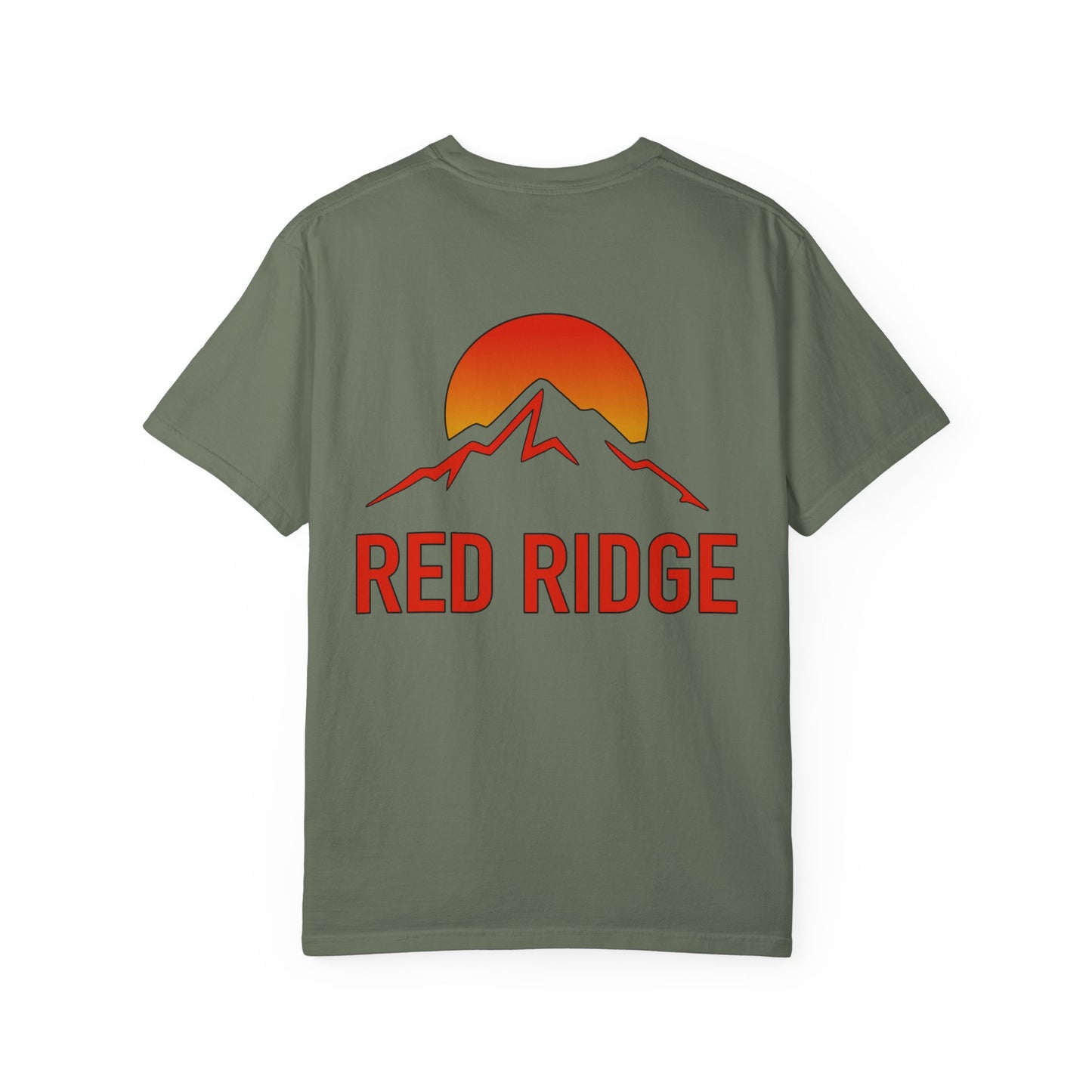 Red Ridge Mountain Sunrise Unisex T-shirt, Comfort Colors 1717