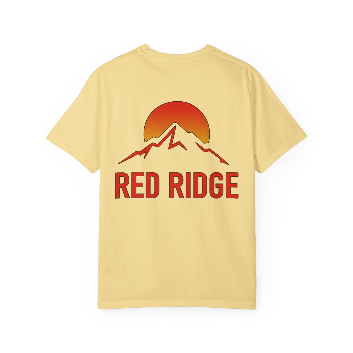 Red Ridge Mountain Sunrise Unisex T-shirt, Comfort Colors 1717