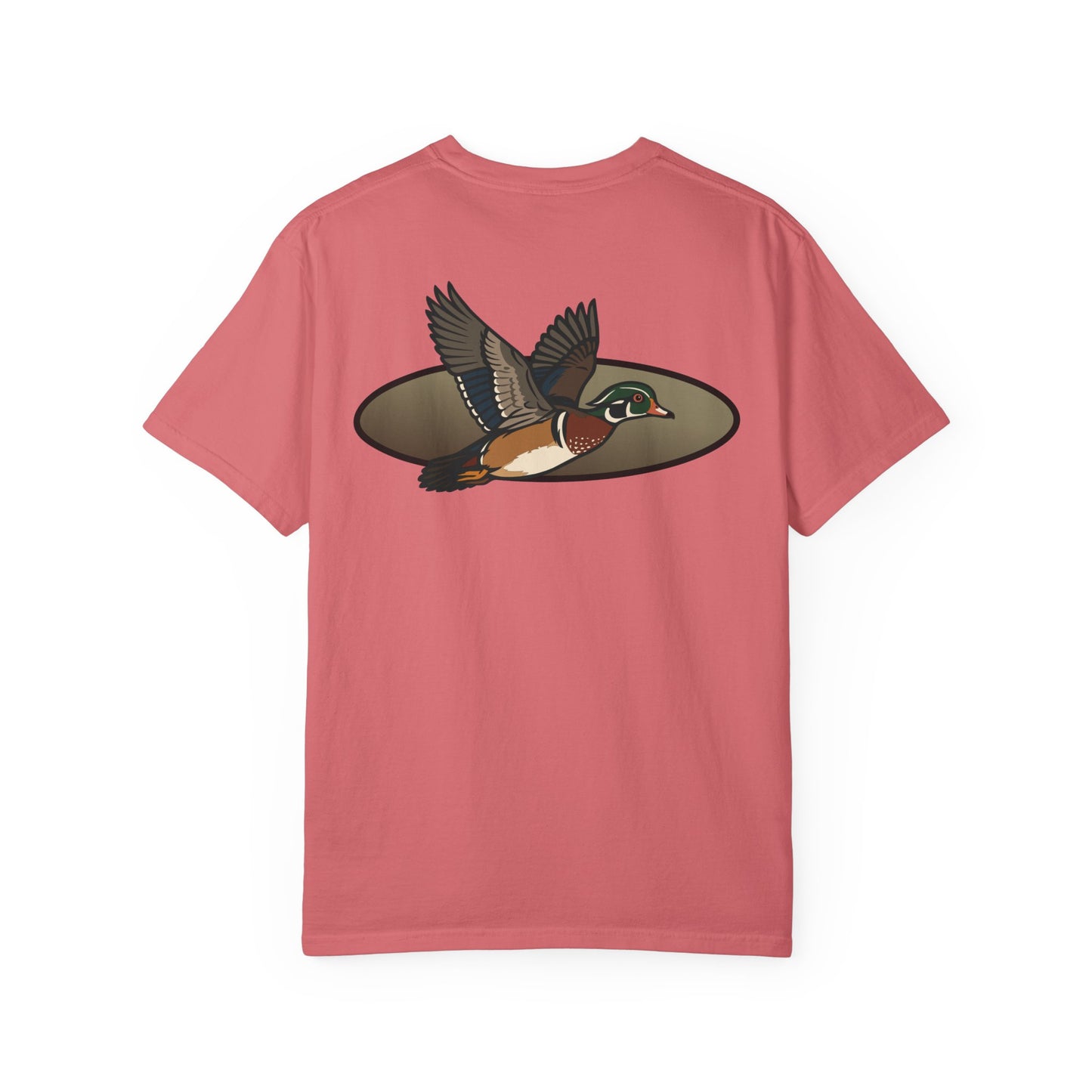 Wood Duck Design Fall Unisex T-shirt, Hunting Tee, Nature Lover Gift, Outdoors Apparel, Woodland Bird Shirt