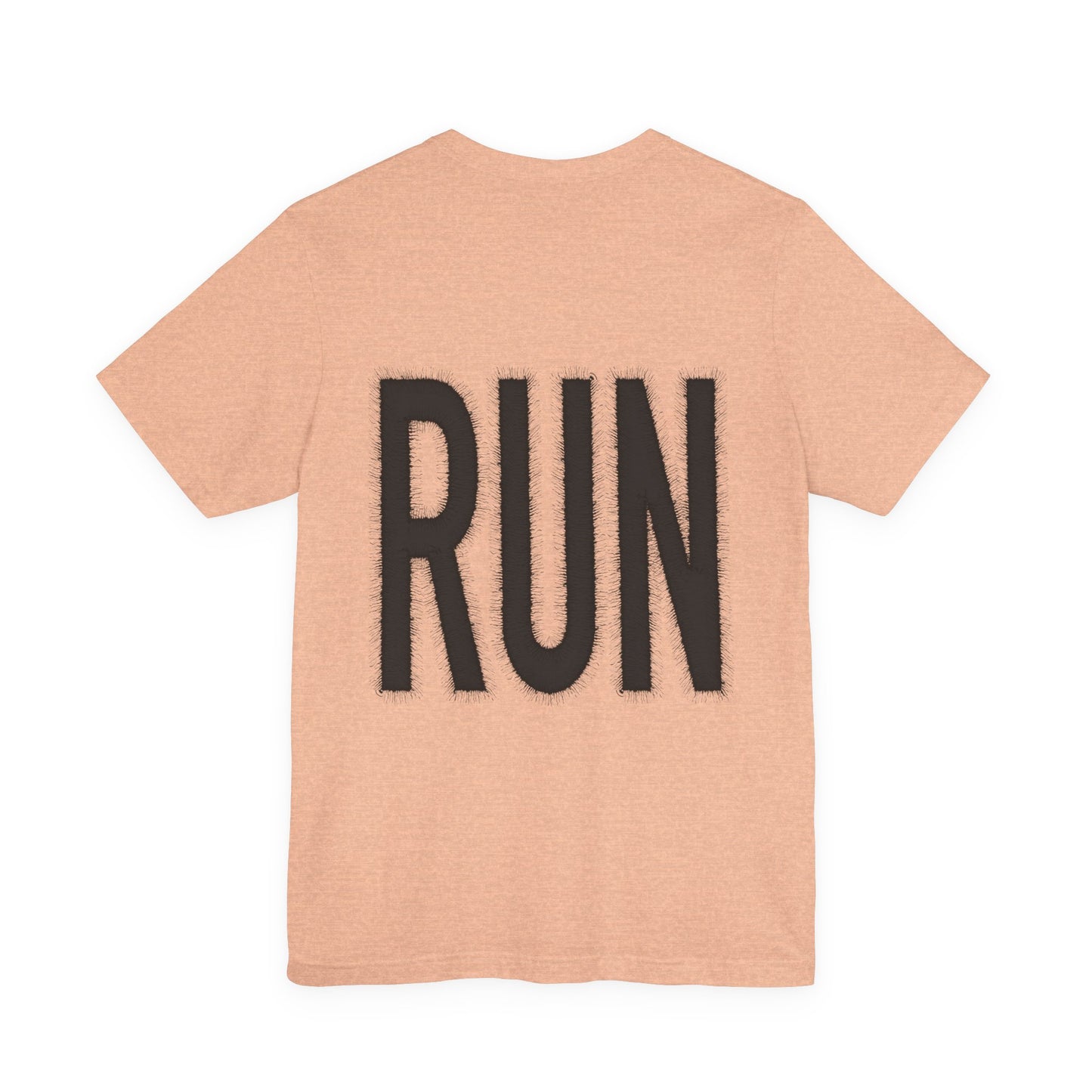 RUN Graphic Tee Running Shirt, Minimal Athletic Typography