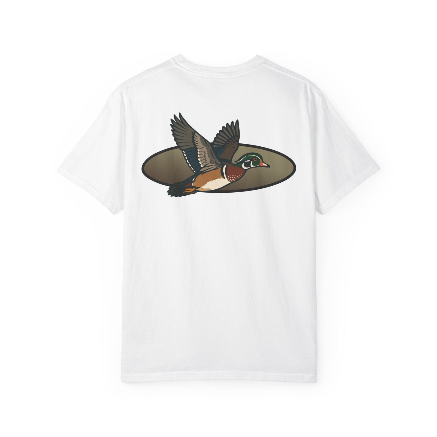 Wood Duck Design Fall Unisex T-shirt, Hunting Tee, Nature Lover Gift, Outdoors Apparel, Woodland Bird Shirt