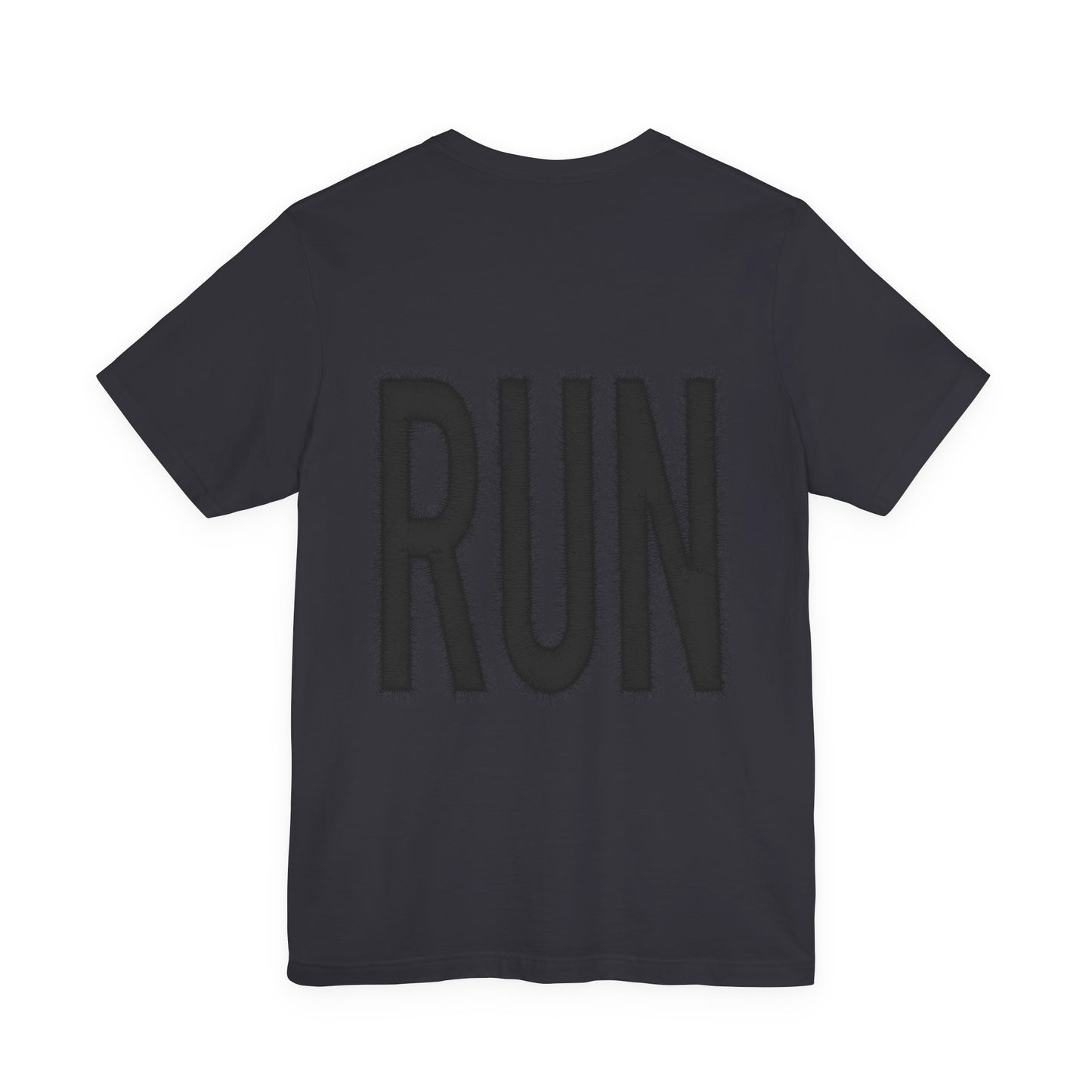 RUN Graphic Tee Running Shirt, Minimal Athletic Typography