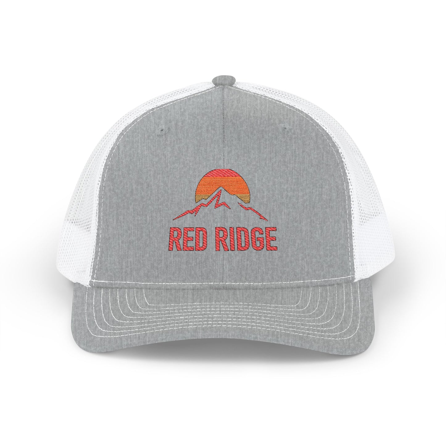 Embroidered Sunrise Richardson 112 Hat, Red Ridge Sunrise, Snapback Trucker Cap, Outdoor Hat, Camping Gear, Gift for Him/Her, Adjustable Cap