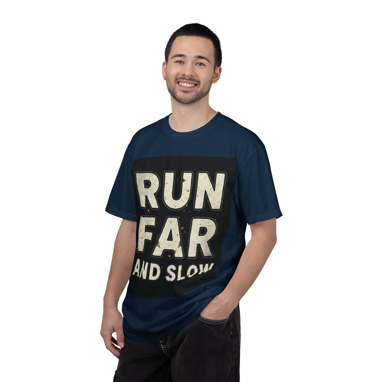 T-Shirt — Run Far And Slow Vintage Running Tee