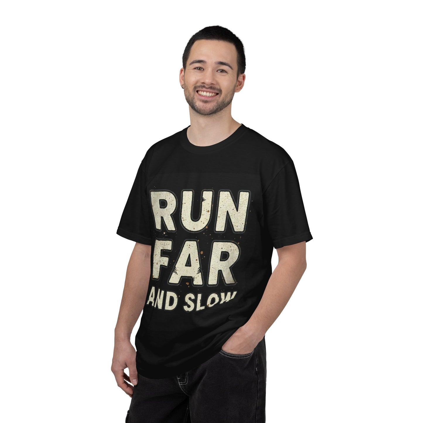T-Shirt — Run Far And Slow Vintage Running Tee