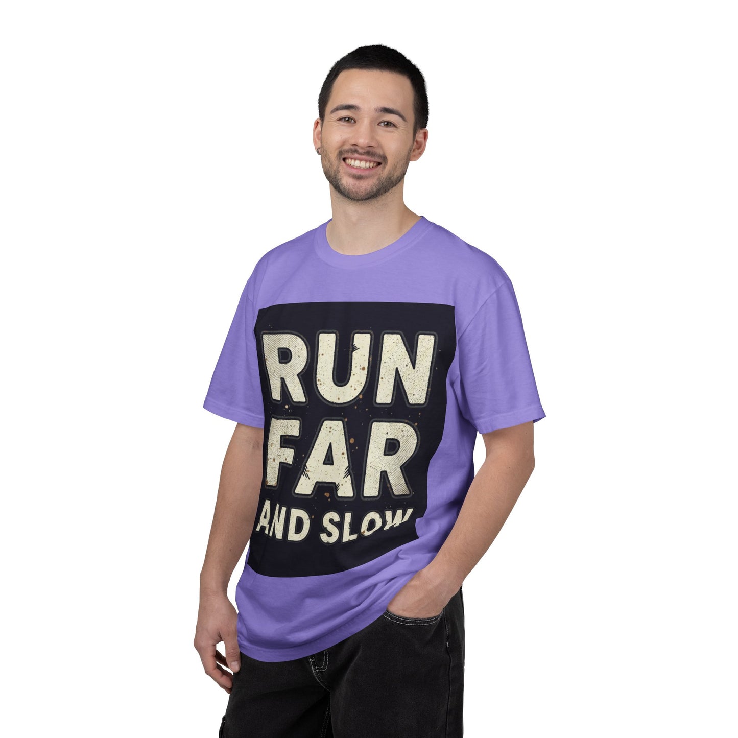 T-Shirt — Run Far And Slow Vintage Running Tee