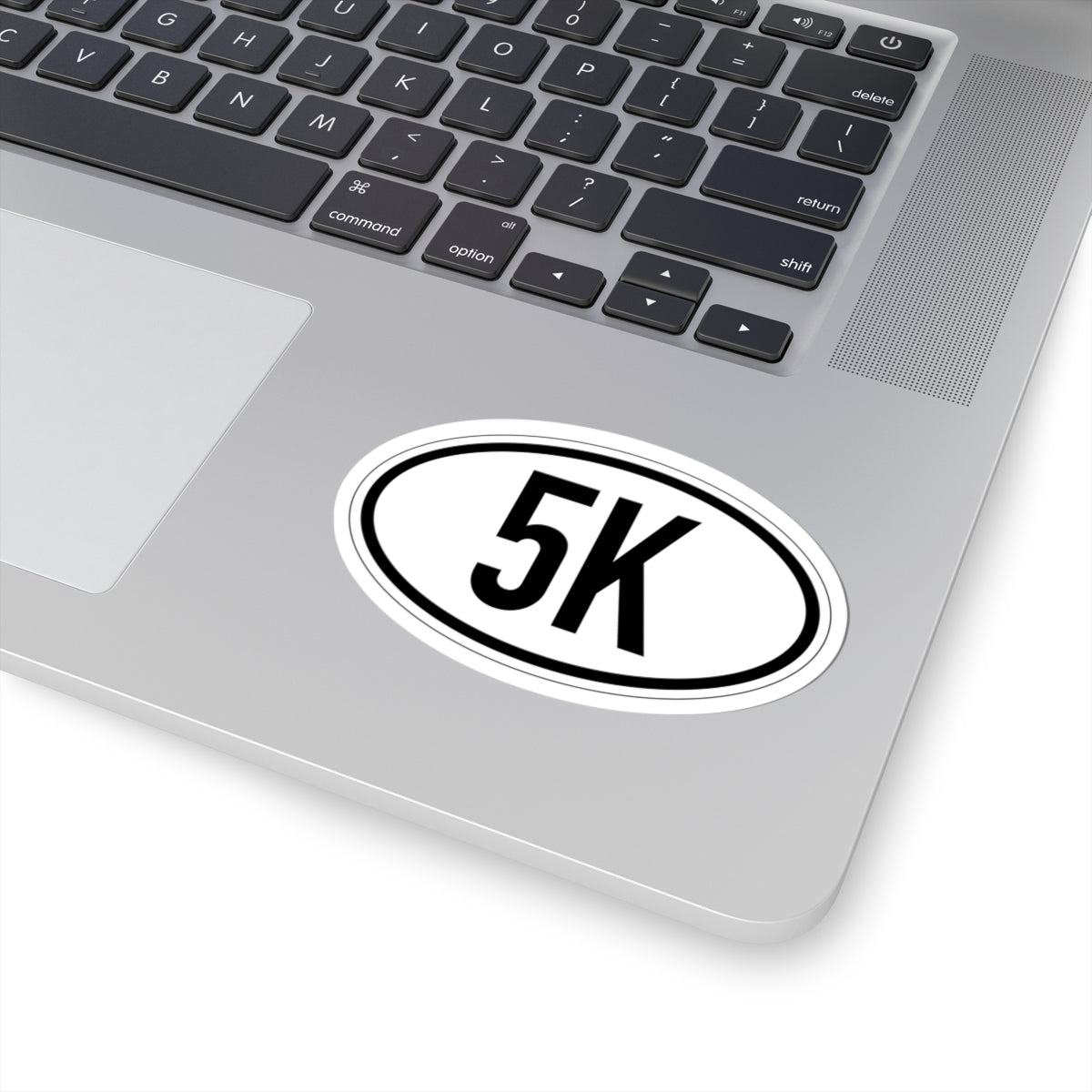 5K Vinyl Sticker, 4 Sizes, Oval Running Decal for Runners & Race Finishers