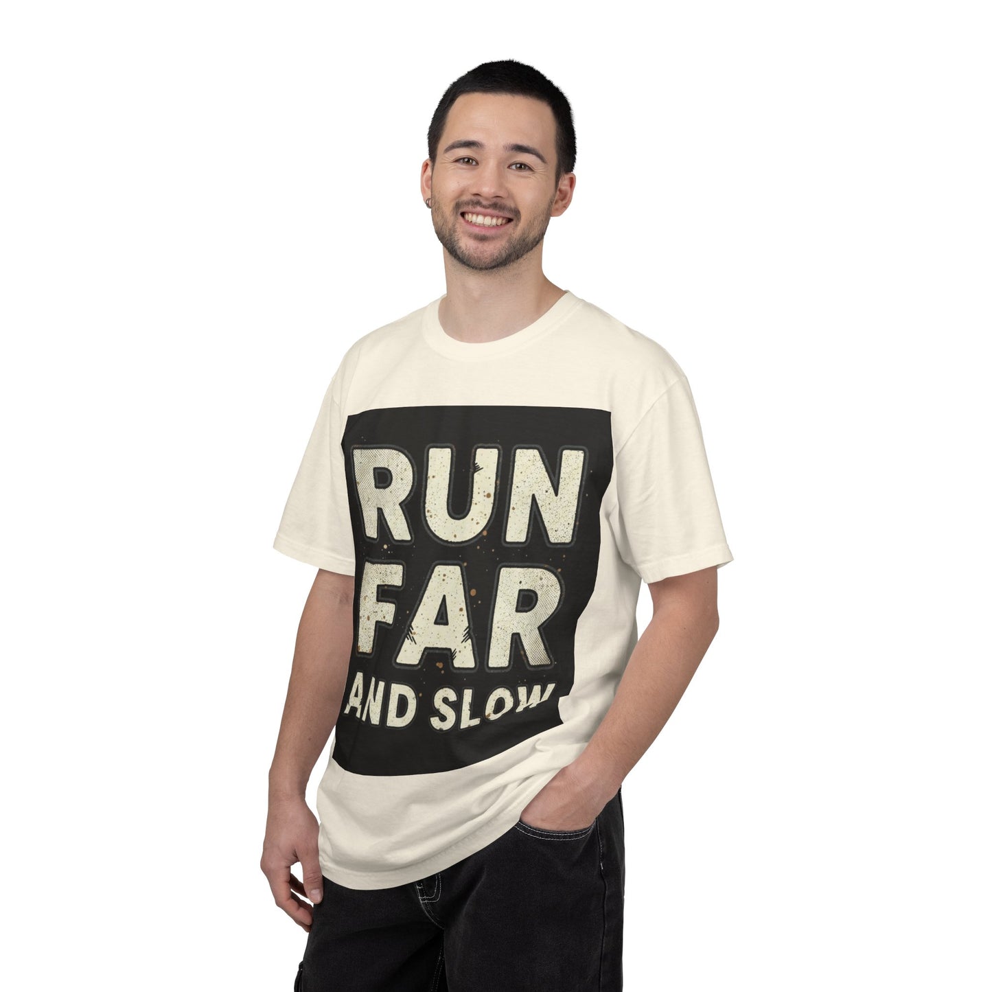 T-Shirt — Run Far And Slow Vintage Running Tee