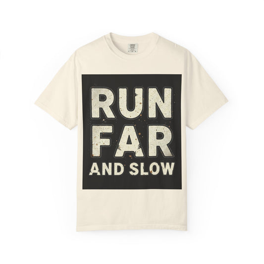 T-Shirt — Run Far And Slow Vintage Running Tee