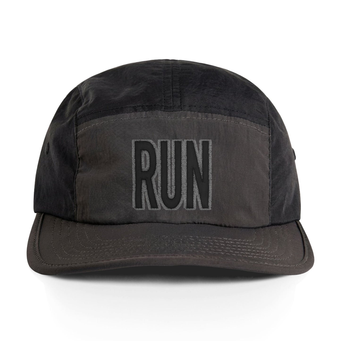 RUN nylon cap | running hat, two-tone sport cap