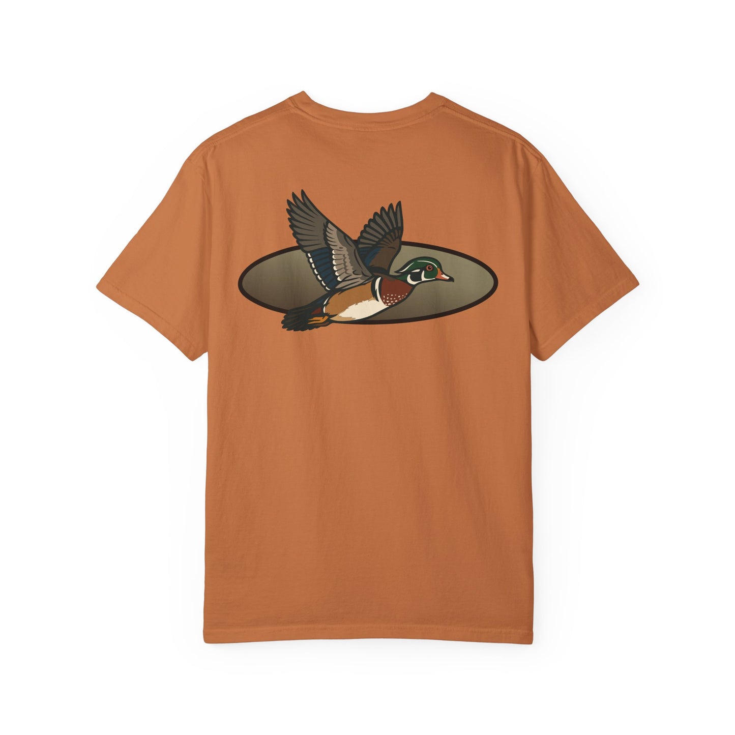 Wood Duck Design Fall Unisex T-shirt, Hunting Tee, Nature Lover Gift, Outdoors Apparel, Woodland Bird Shirt