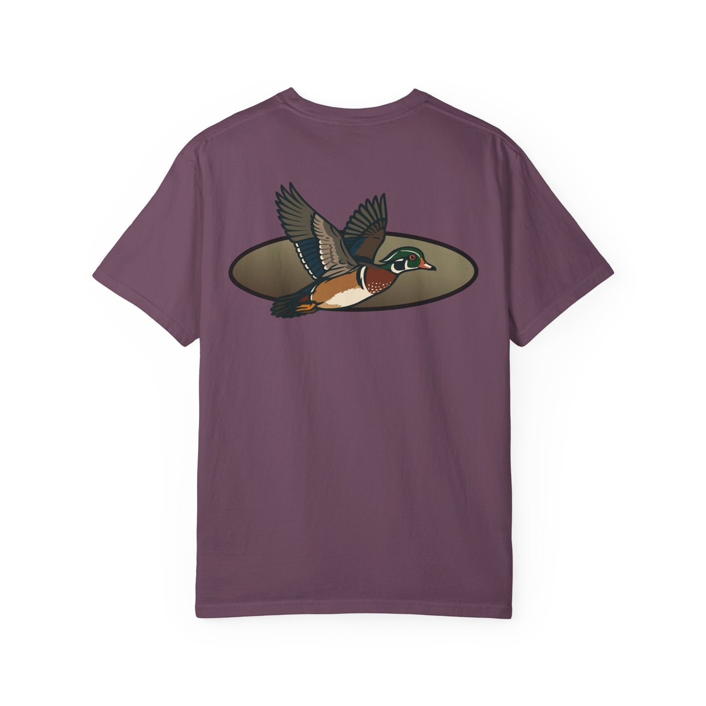 Wood Duck Design Fall Unisex T-shirt, Hunting Tee, Nature Lover Gift, Outdoors Apparel, Woodland Bird Shirt