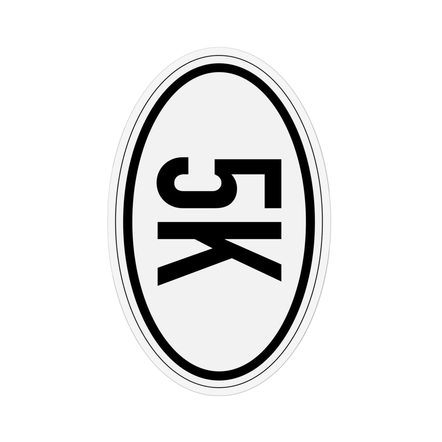 5K Oval Magnet, 11 Sizes