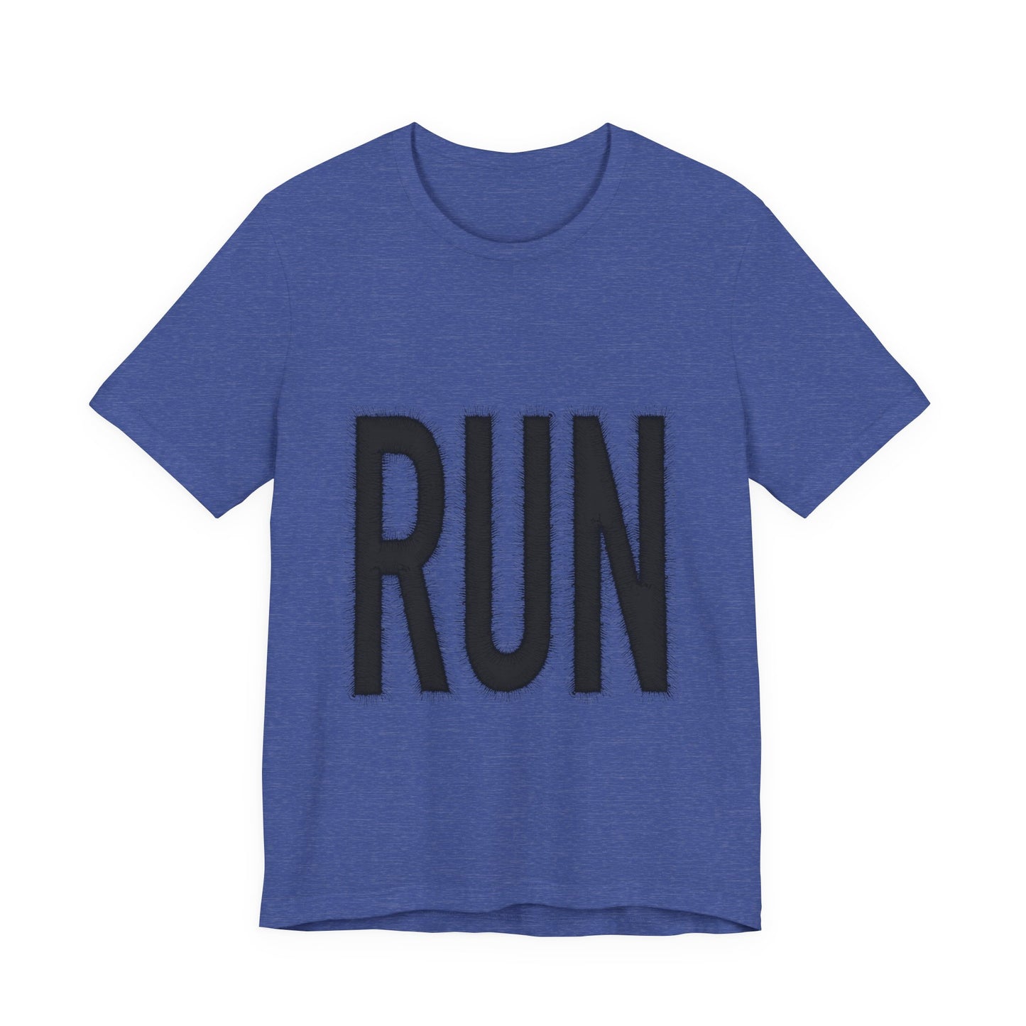 RUN Graphic Tee Running Shirt, Minimal Athletic Typography