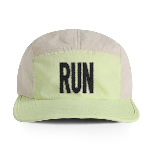 RUN nylon cap | running hat, two-tone sport cap