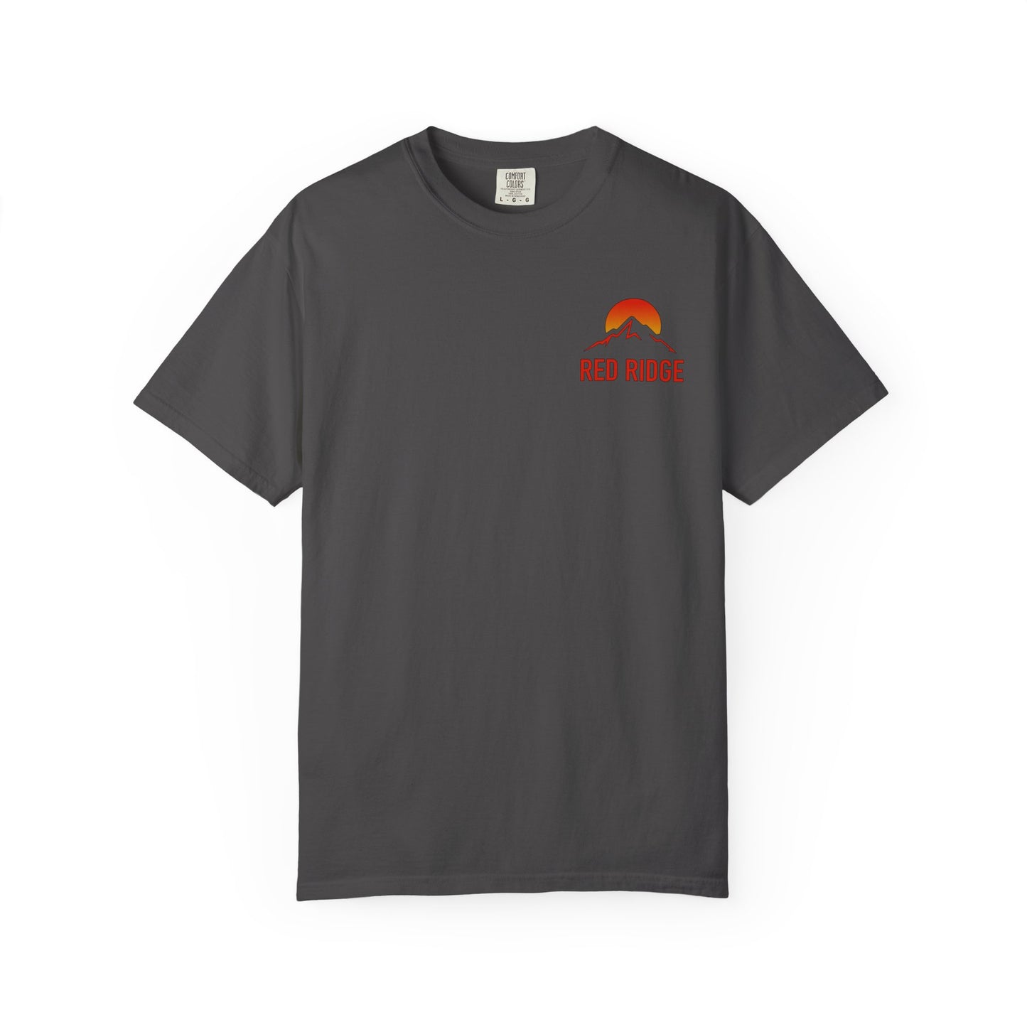 Red Ridge Mountain Sunrise Unisex T-shirt, Comfort Colors 1717