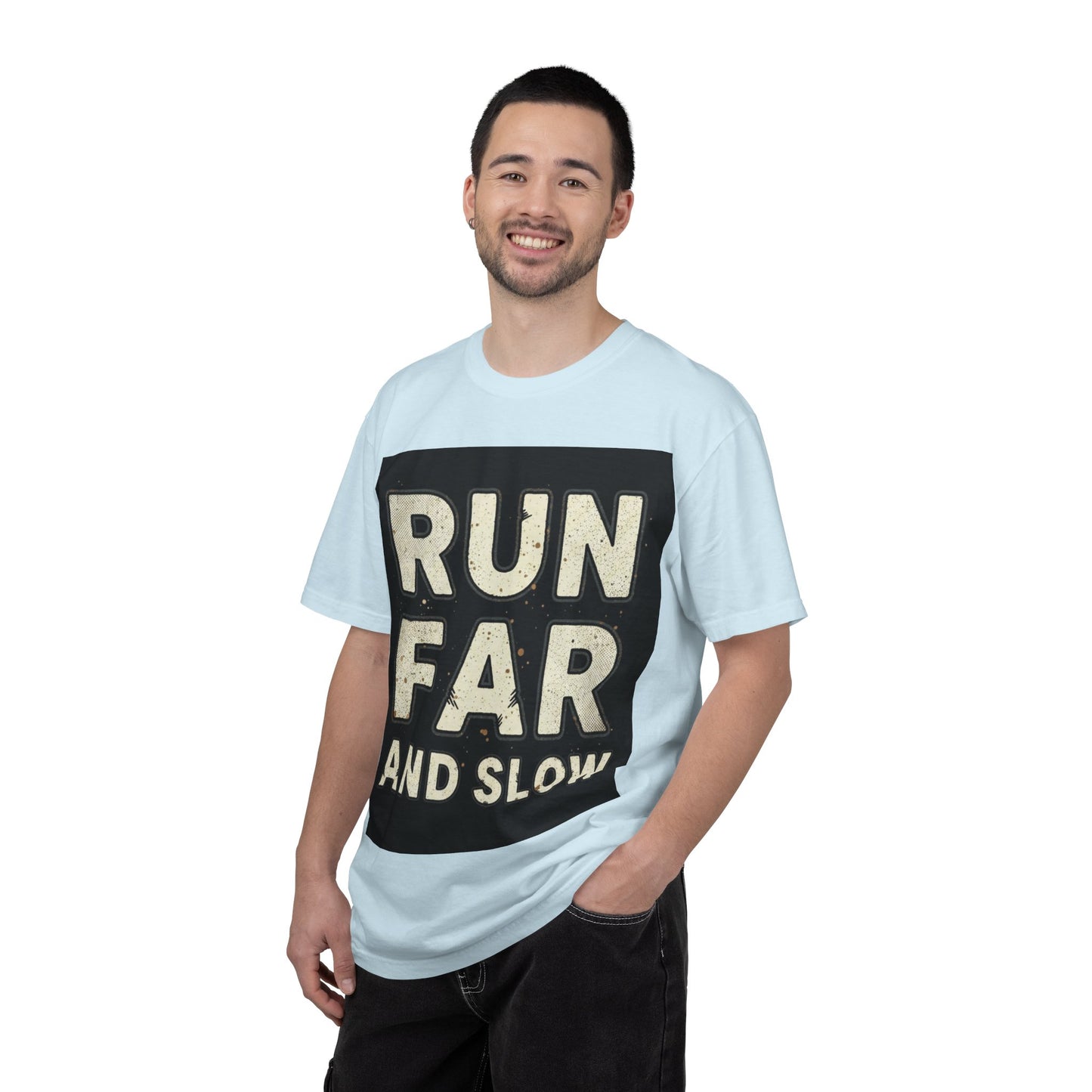 T-Shirt — Run Far And Slow Vintage Running Tee