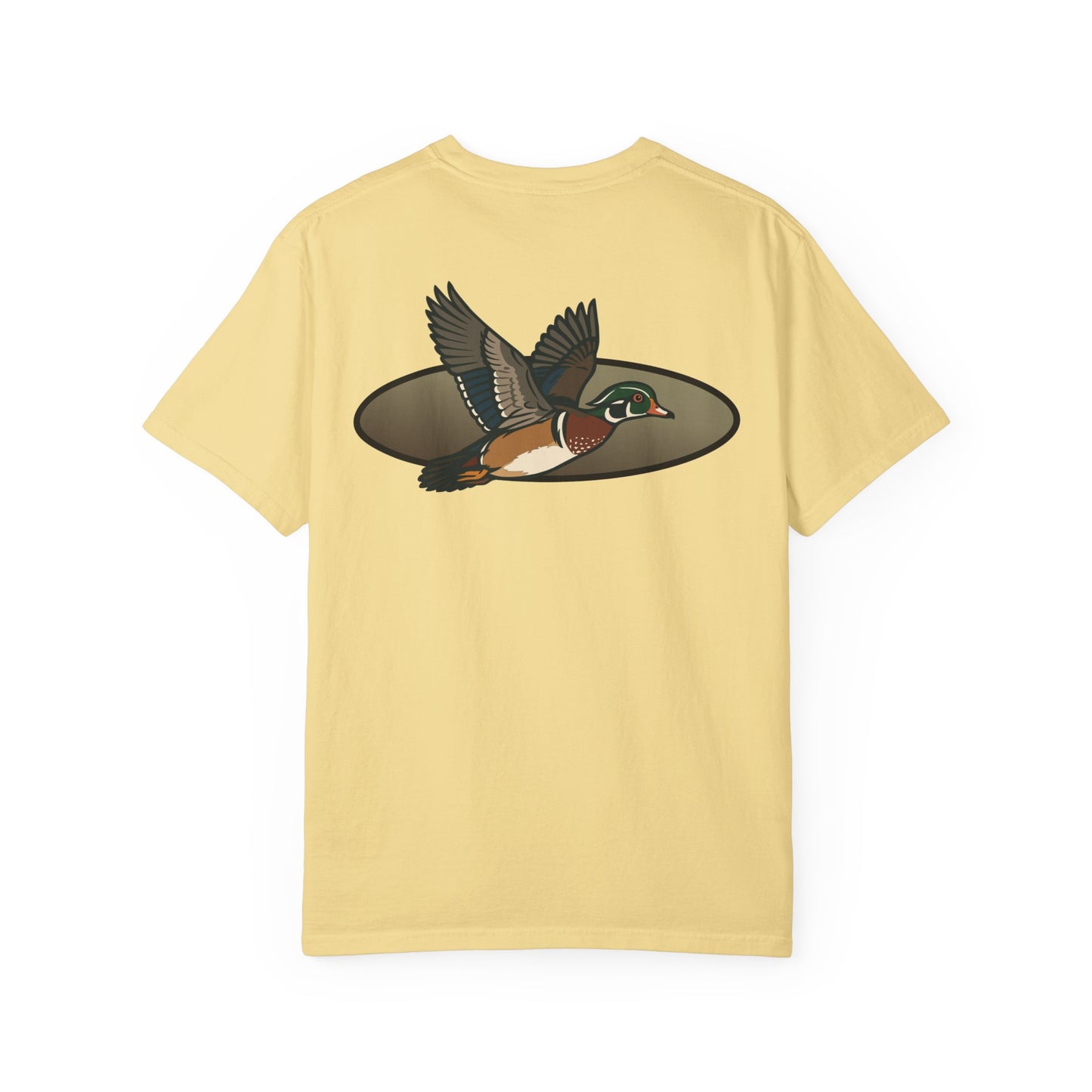 Wood Duck Design Fall Unisex T-shirt, Hunting Tee, Nature Lover Gift, Outdoors Apparel, Woodland Bird Shirt