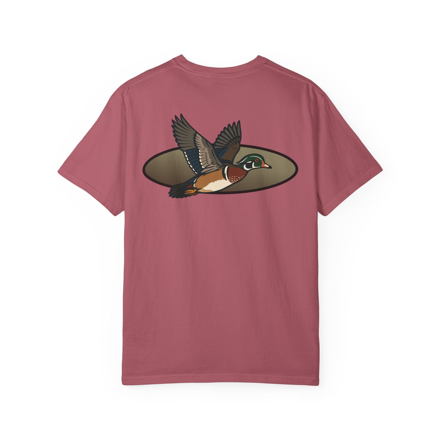 Wood Duck Design Fall Unisex T-shirt, Hunting Tee, Nature Lover Gift, Outdoors Apparel, Woodland Bird Shirt