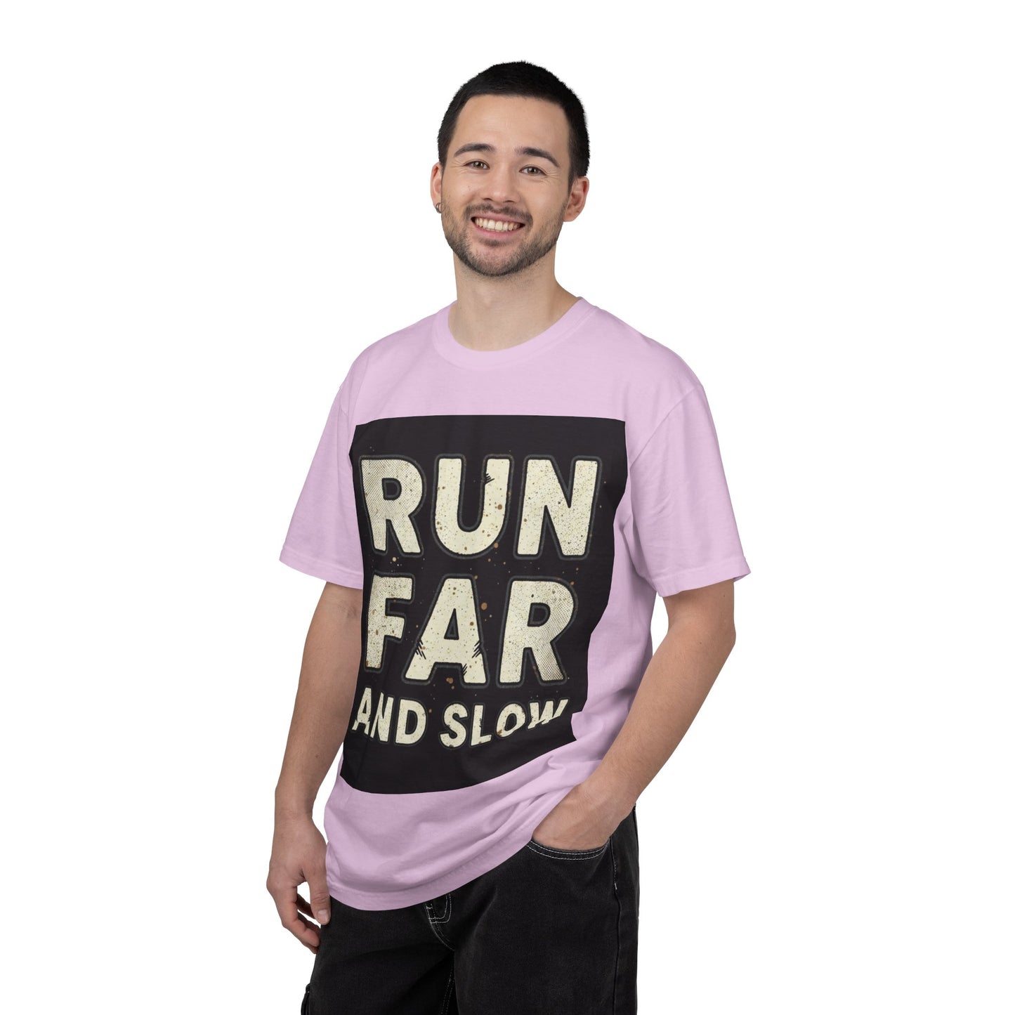 T-Shirt — Run Far And Slow Vintage Running Tee