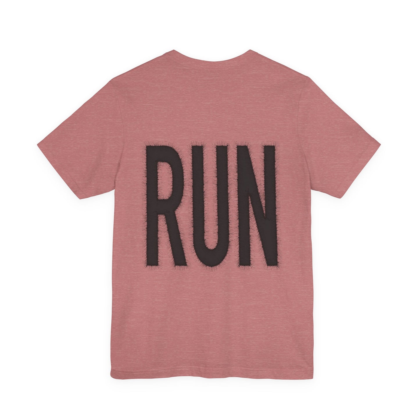RUN Graphic Tee Running Shirt, Minimal Athletic Typography