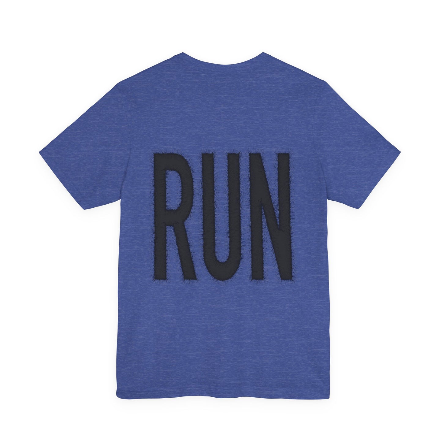 RUN Graphic Tee Running Shirt, Minimal Athletic Typography