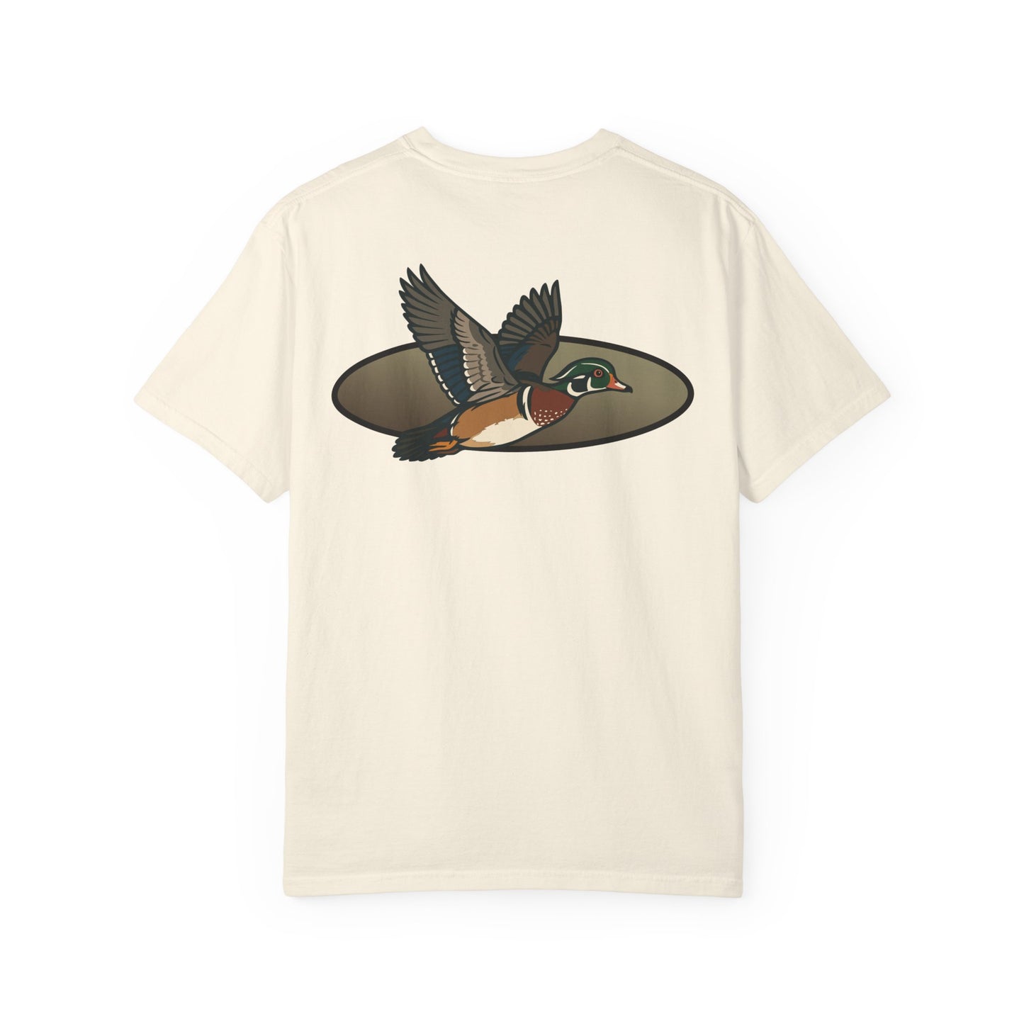 Wood Duck Design Fall Unisex T-shirt, Hunting Tee, Nature Lover Gift, Outdoors Apparel, Woodland Bird Shirt